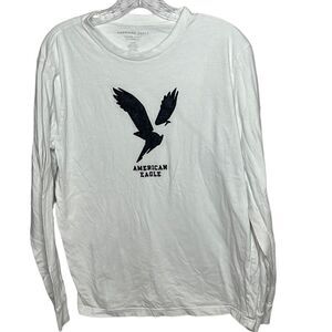 American Eagle Super Soft White Long Sleeve T-shirt. Size small.